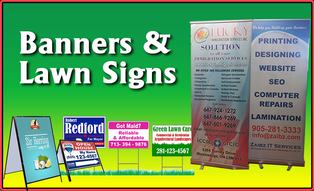 banners lawn signs printing